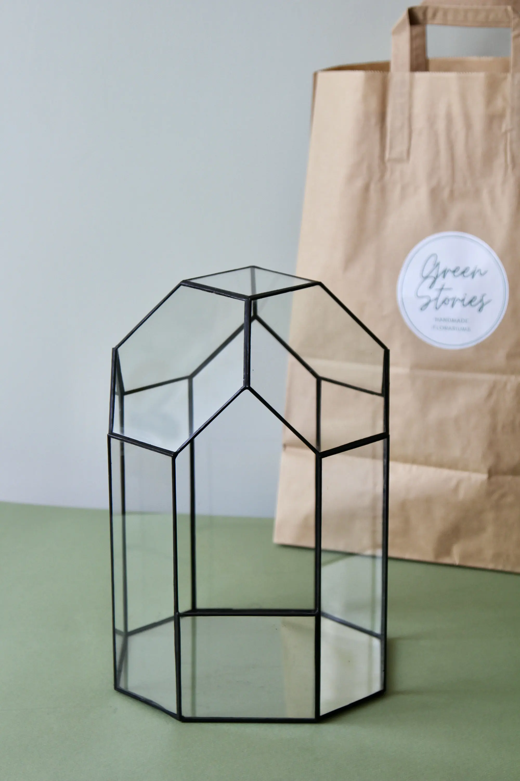 Glass Terrarium Kit Diamond Shape Glass Terrarium Plant Sarufo Glass Plant  Terrarium Kit