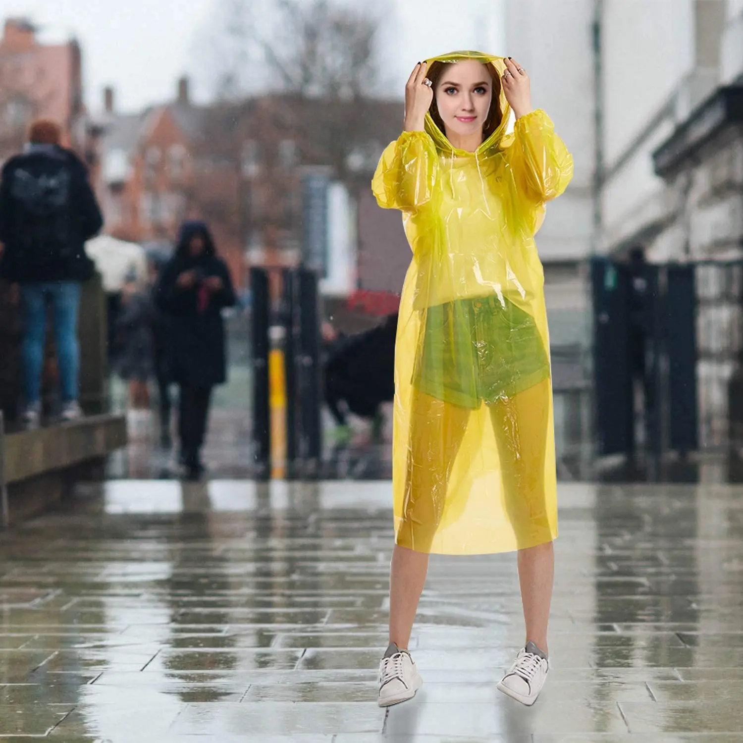 Modern Plastic Clear Raincoat Disposable Rain Poncho for Adults and  Children Free Ponchos Business Gifts Custom Poncho 1-2 Days