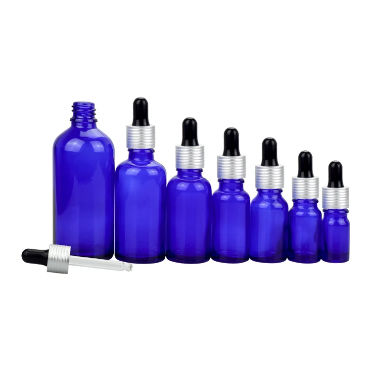 Download 5ml 10ml 15ml 20ml 30ml 50ml 100ml Luxury Empty Essential Oil Natural Cobalt Blue Glass Glossy Silver Dropper Bottle Buy Essential Oil Glass Bottle Essential Oil Glass Bottle With Gold Dropper Glass Dropper