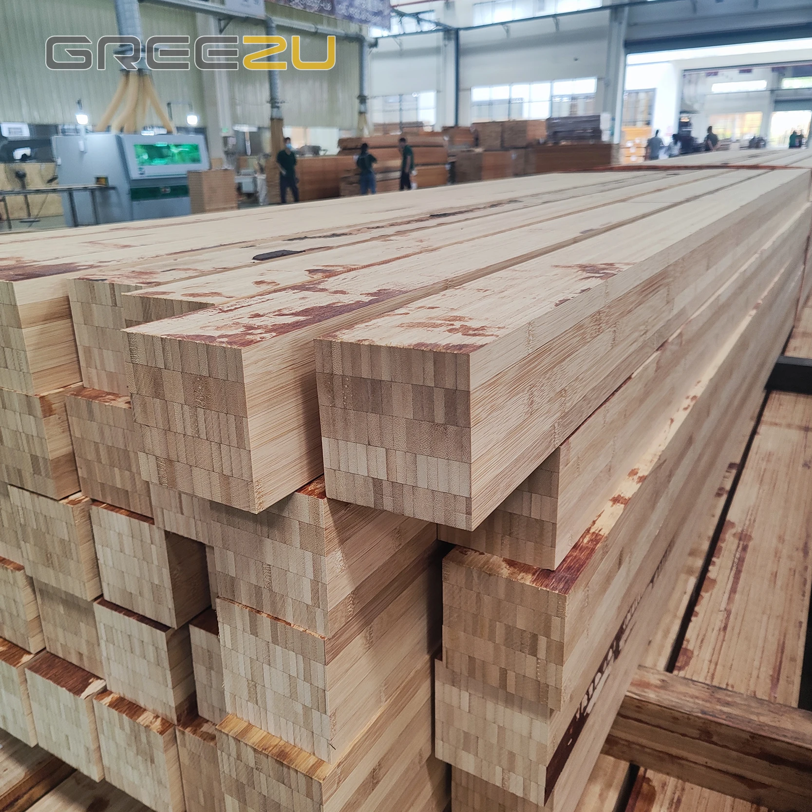 Bambus-Laminatbalken fr Bauarbeiten, Verleimtes Bambus-Holz,  Outdoor-Bambus-Lamellen, Technisches Bambusholz, Bambobalken