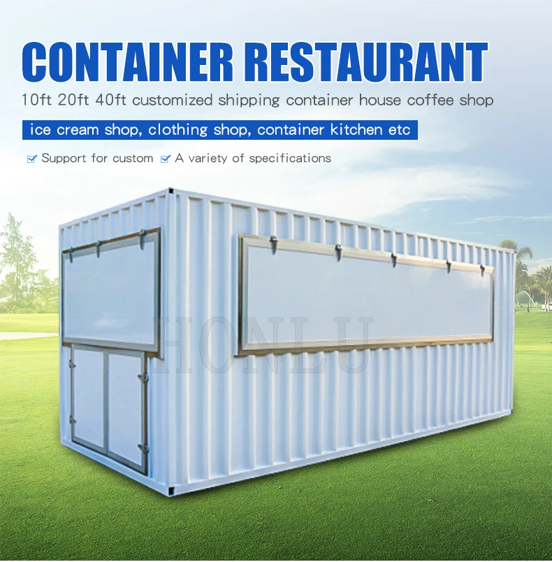 Shipping Container Outdoor Kitchens 20ft Kitchen Restaurant Container