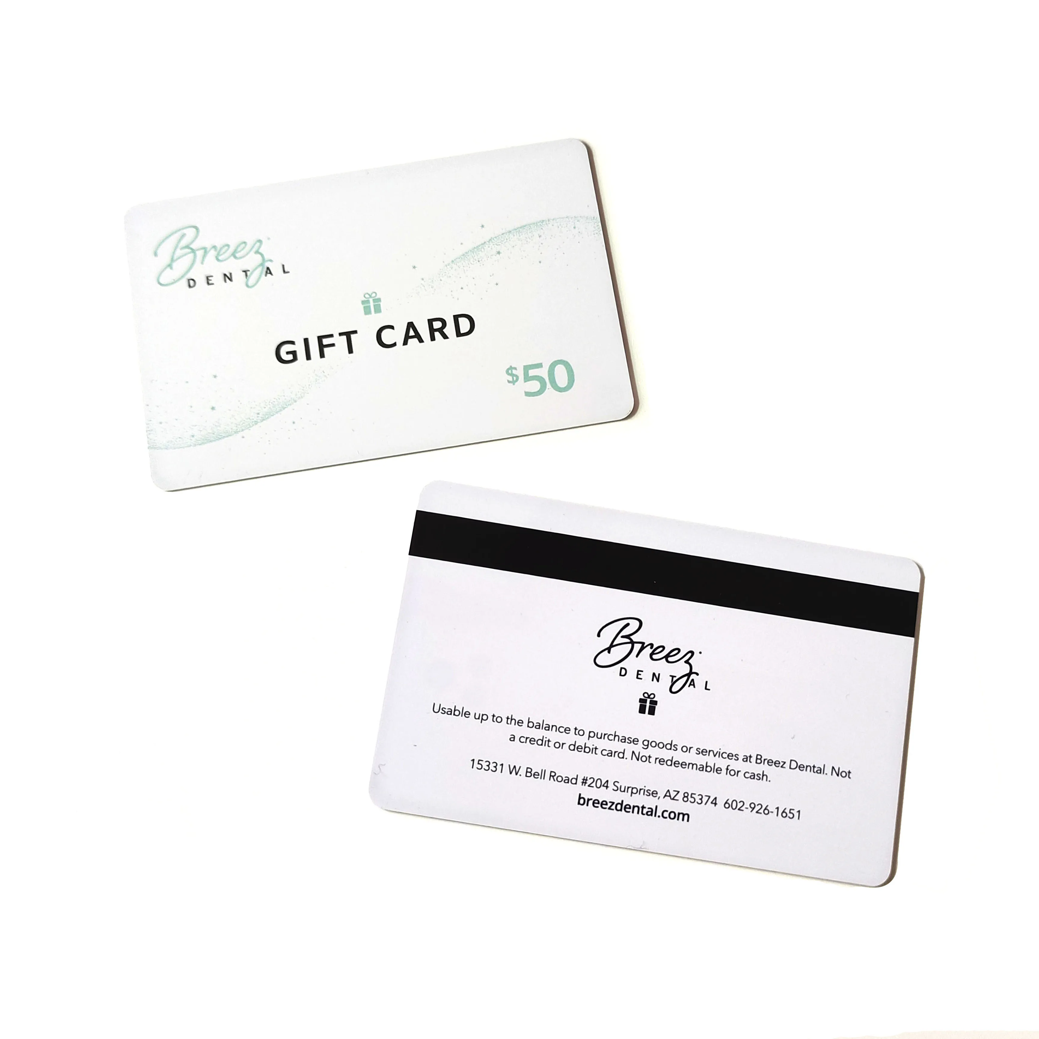 Customized Design Credit Card Size PVC Plastic Gift Card