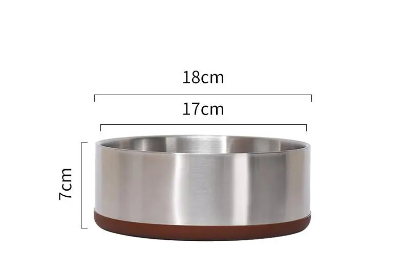 304 Stainless Steel Double Dog Bowl Big Capacity Anti Break Dog Water Bowl Dog Food Bowl