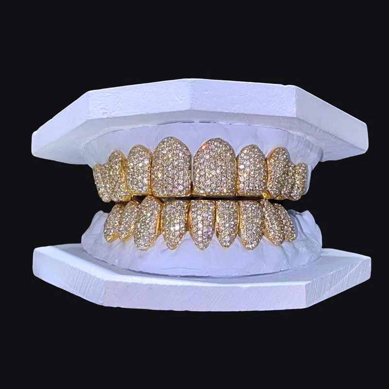 Custom Fashion Hip Hop Jewelry 925 Sterling Silver Iced Out Vvs Diamond