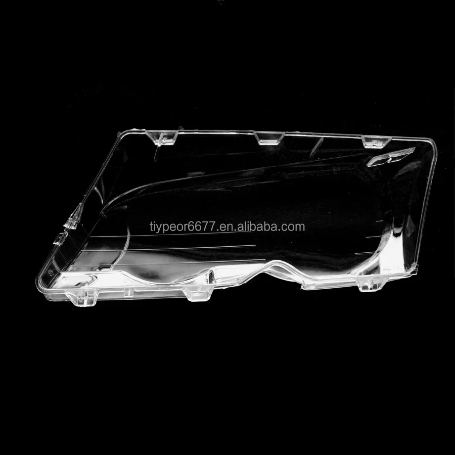product tiypeor 2pcs head lamp shade headlight lens shell cover for bmw 3 series e46 1998   2001 2 door transparent lampshade-4