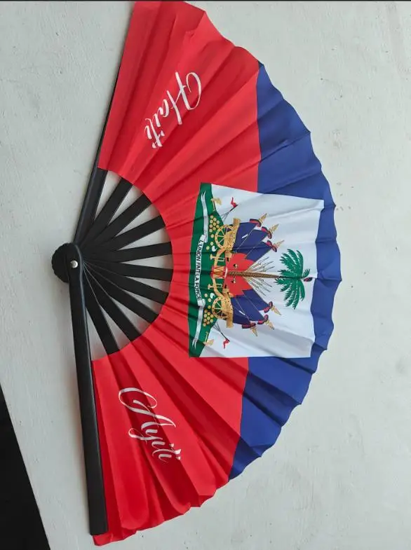 Iraq Soccer Tournament Hand Fan Decorative Folding Fan For Fans_voghion.com