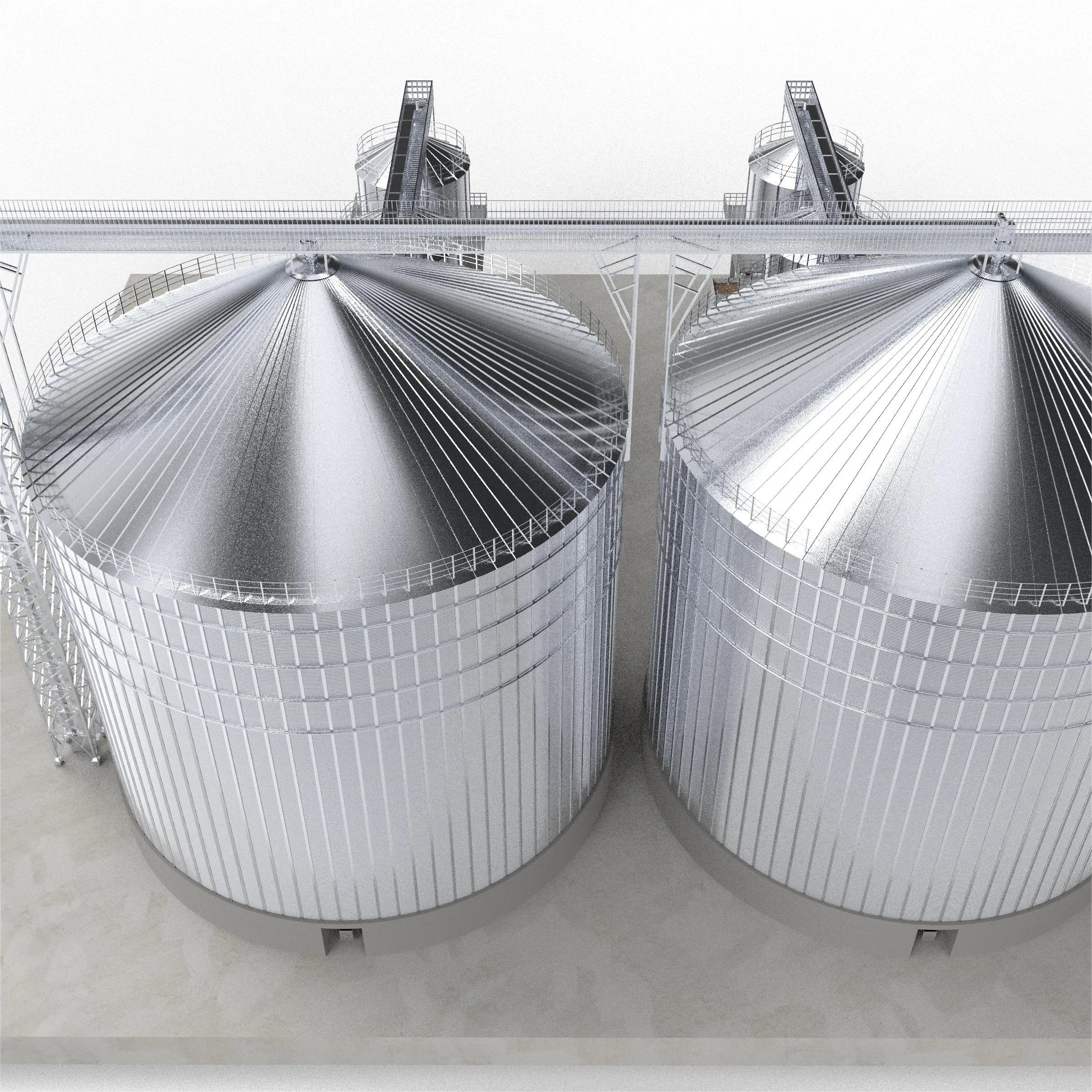 Small Rectangular Silo for Aeration Pad for Storage of Barite Beans Scale Corn and Grain-Competitive Prices
