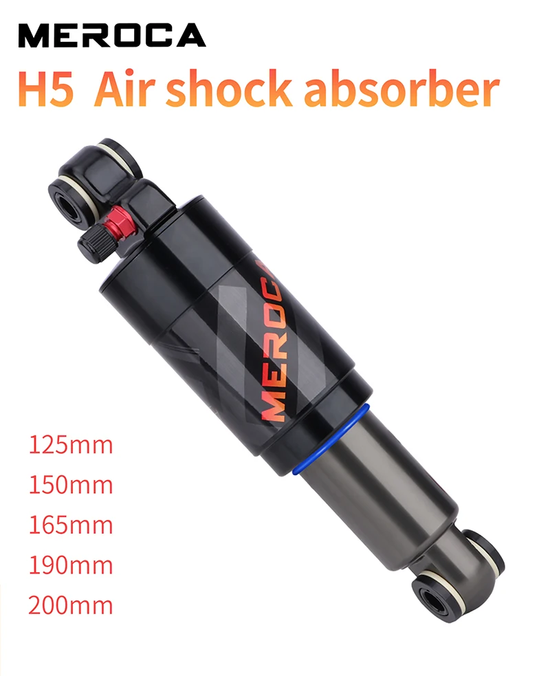 MEROCA Mountain Bike Air Shock Absorbers Adjustable Durable