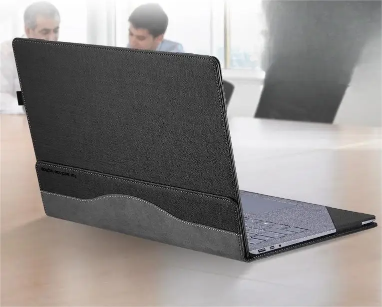 Customized Leather Luxury Shockproof Tablet Case For Microsoft Surface Laptop 5 Business Black Myc0292 Laudtec details