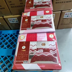 Wholesale Bedding Sets Microfiber Printed 8 Piece Bed Sheet Set With Curtains New Patterns Bedsheets