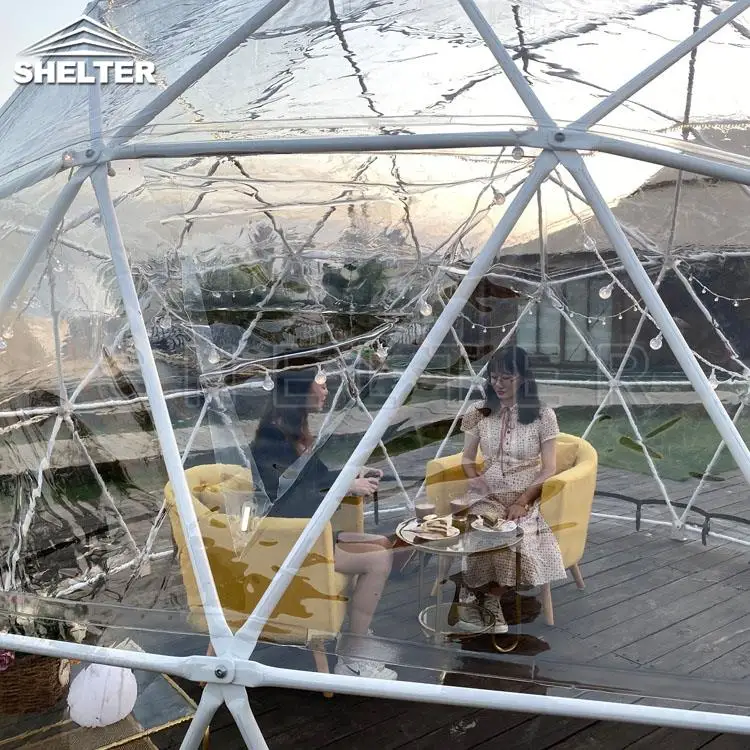 Small Geodesic Igloo Dome Cafe Restaurant Greenhouse for Sale