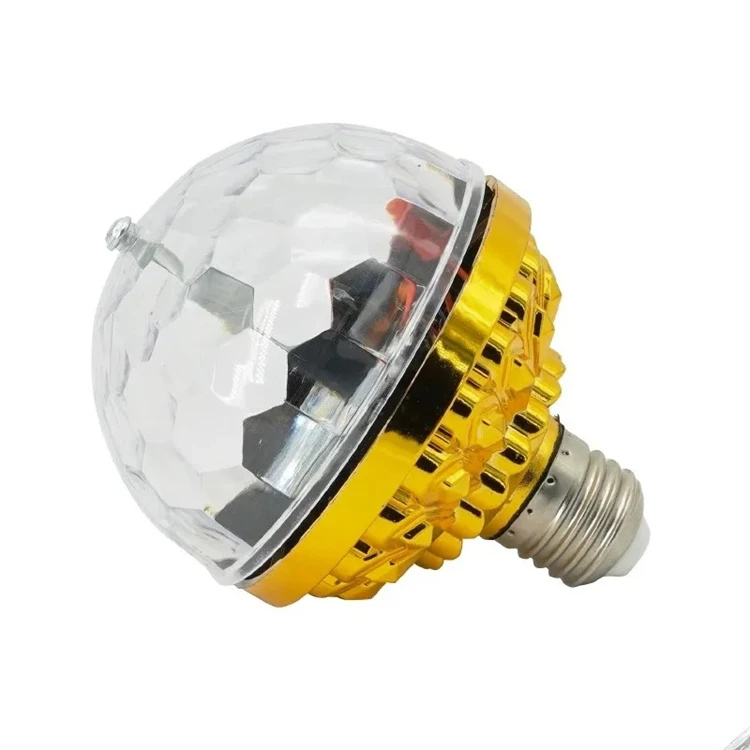 Colorful Disco Rotating Magic Ball RGB LED Stage Light Home Room Dance Parties Lighting