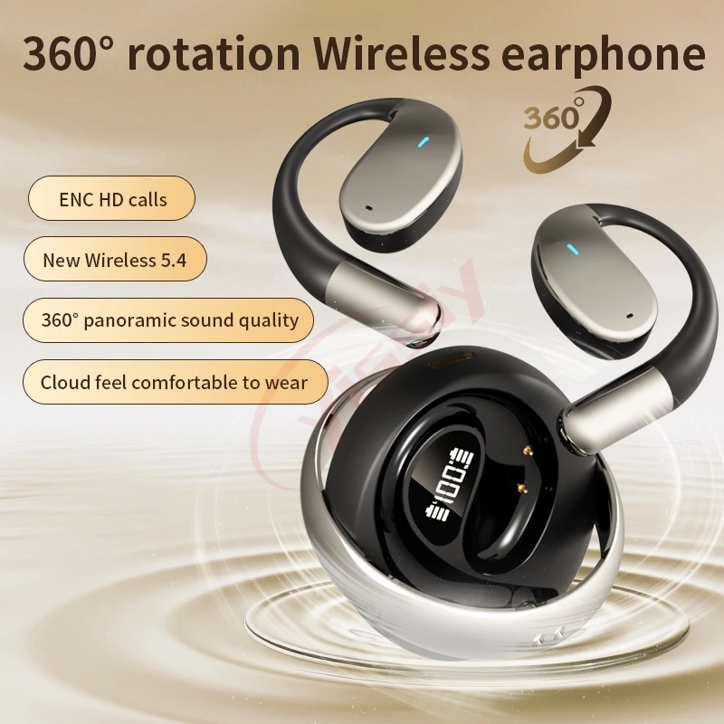 New Fingertip Gyro TWS Q93 Air Conduction Low Latency HiFi Wireless Headset ENC Earbuds aperçu 5