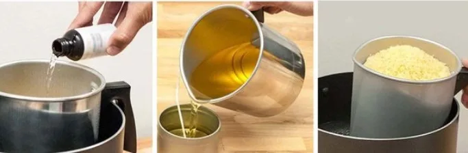 Vvciic Candle Melting Pot Wax melting Cup Wax Melting Pot Candle Making Pouring Pot For Home DIY Candle Store 