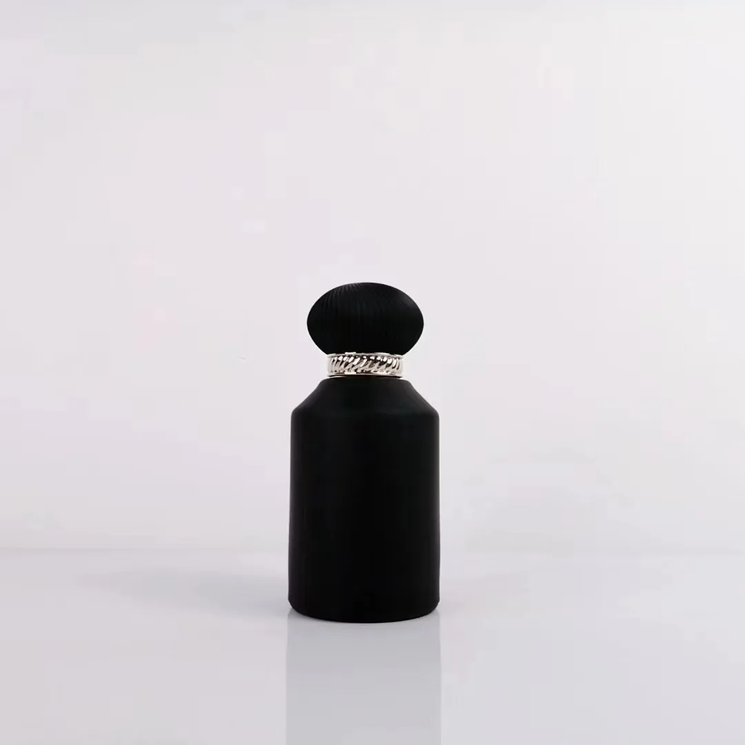 100ml Luxury Black Glass Perfume Spray Bottle Premium Glass Bottles for Fragrances