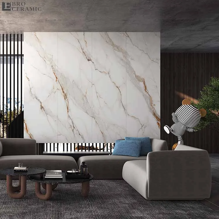 Big Size 800x2600 Non slip Matt Marble Calacatta Gold Design Stone Porcelain Slab Tile for Floor and Wall