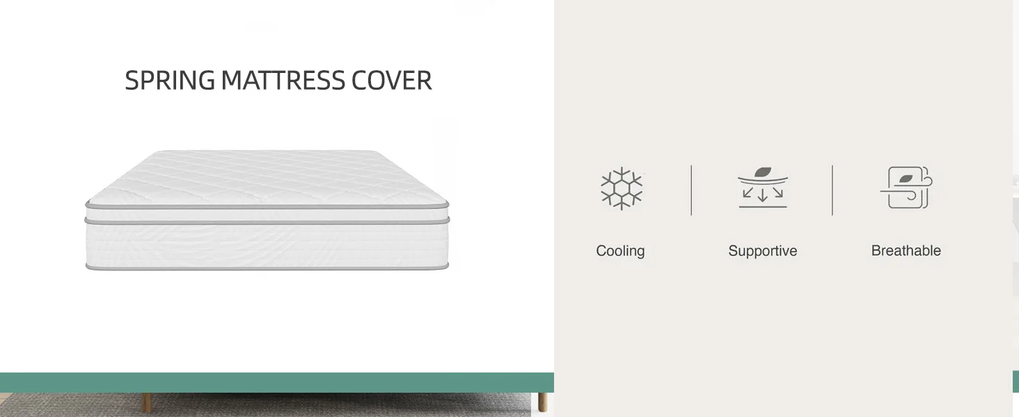 anti pilling folding eco friendly 10 inch twin zipper knitted spring mattress cover-3