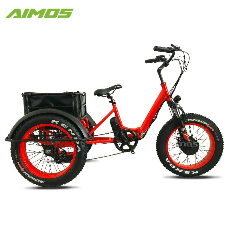 High performance Electric folding Tricycle with 20 inch fat tire for sale