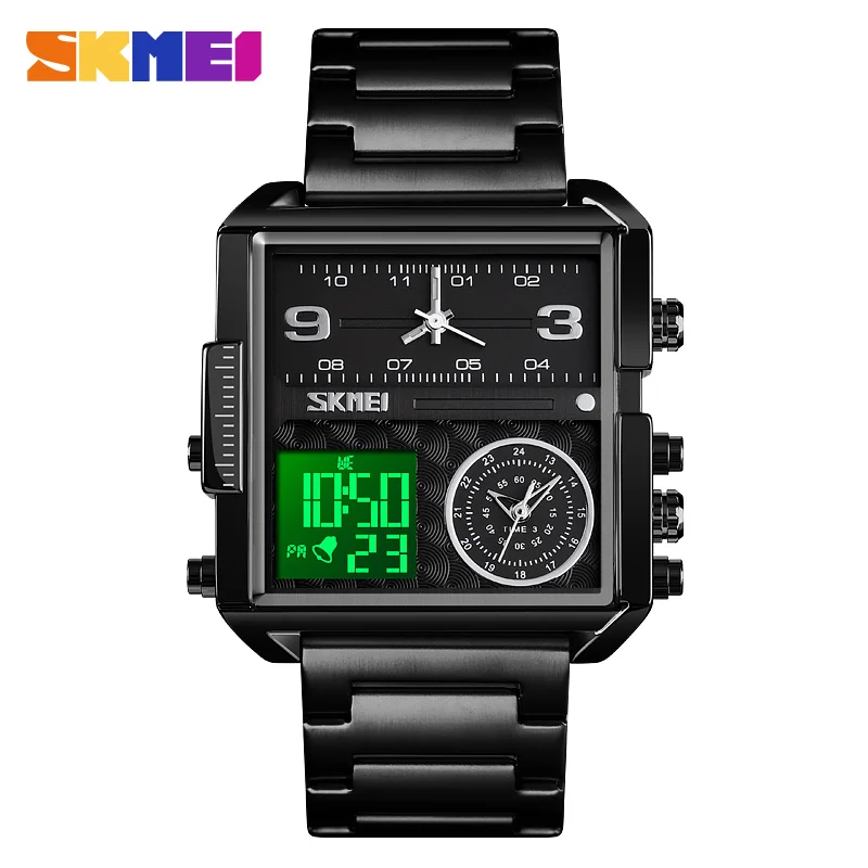 SKMEI 2019 New Design Dual Movement Wrist Multifunction Analog Digital Sports Watches