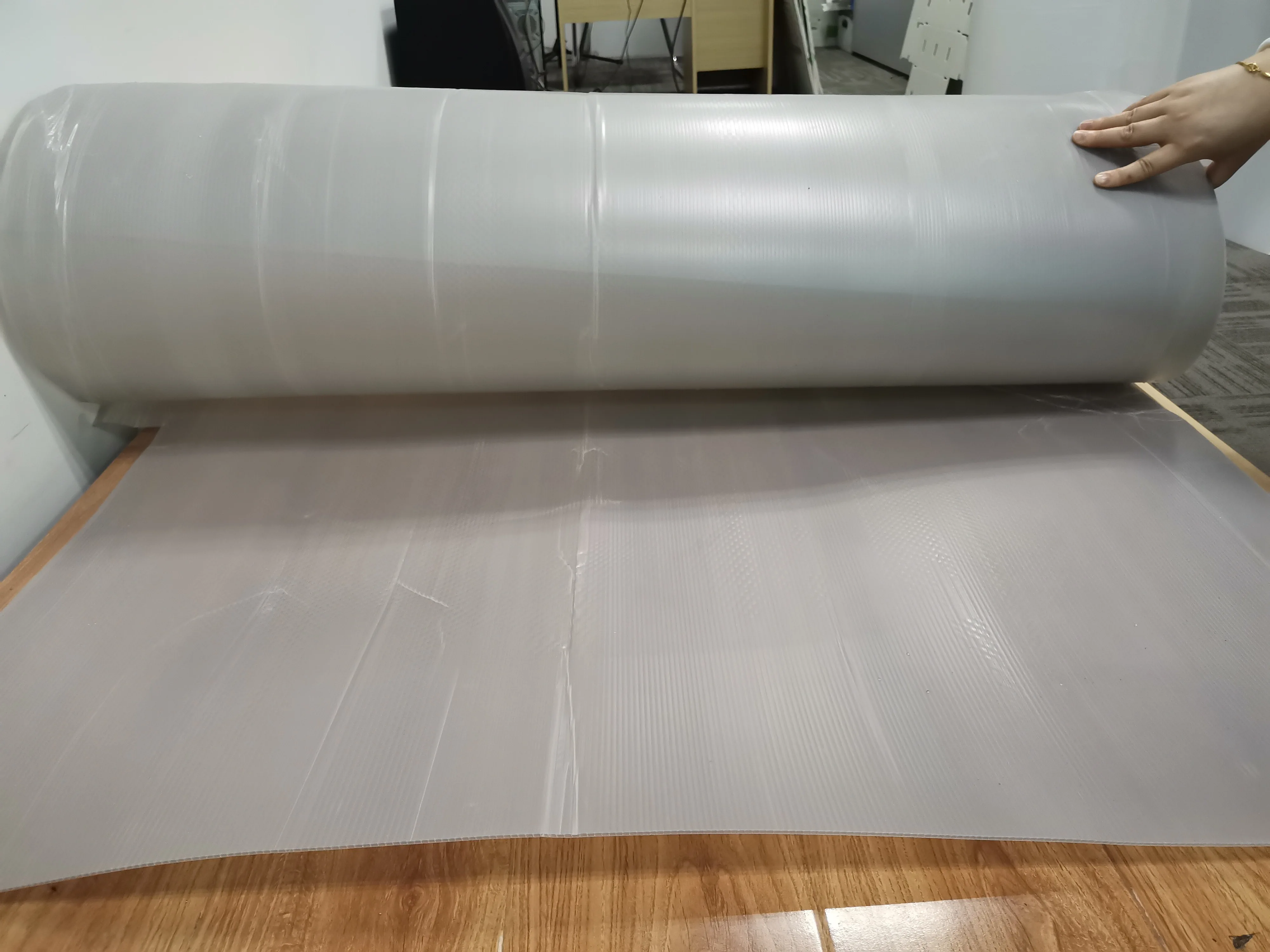 Qingdao PP Polypropylene Corrugated Floor Protection Mat Temporary Flooring Protection