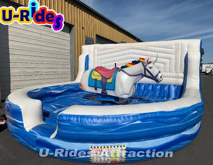 Inflatable Game Mechanical Unicon Ride Rodeo for Party Rental Amusement Park
