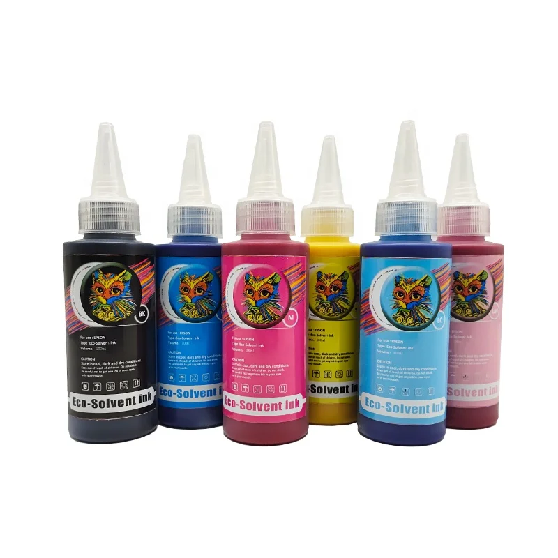 Premium Eco Solvent Water Based Ink for Epson Desktop Printer L1300 L1800 L310 L360 WF7710 WF7720