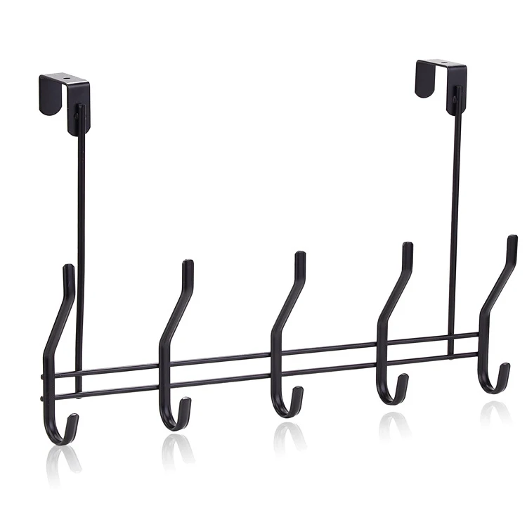 household bathroom metal over door storage hooks hanger for hat