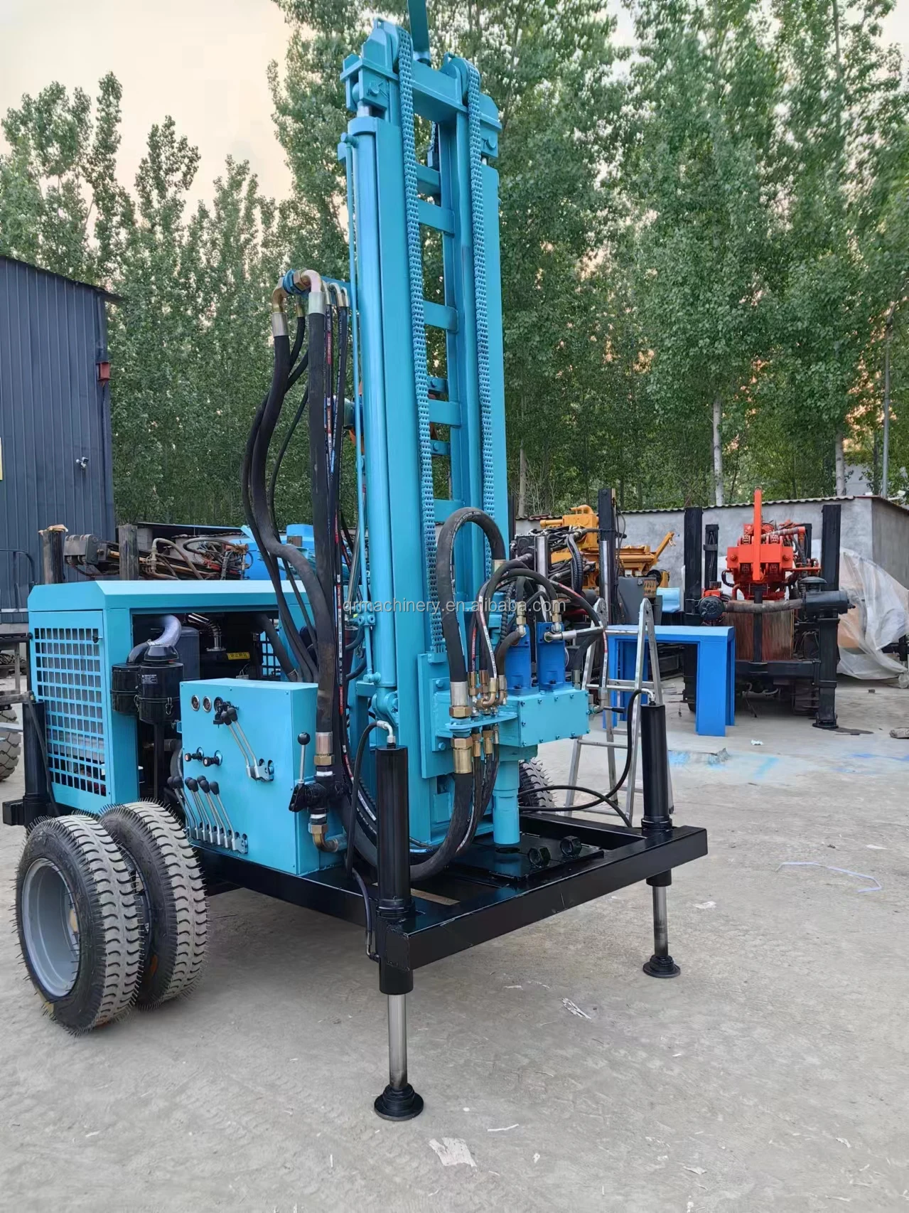 Cheap Air Compressor Drilling Rigs - 180m to 400m Depth