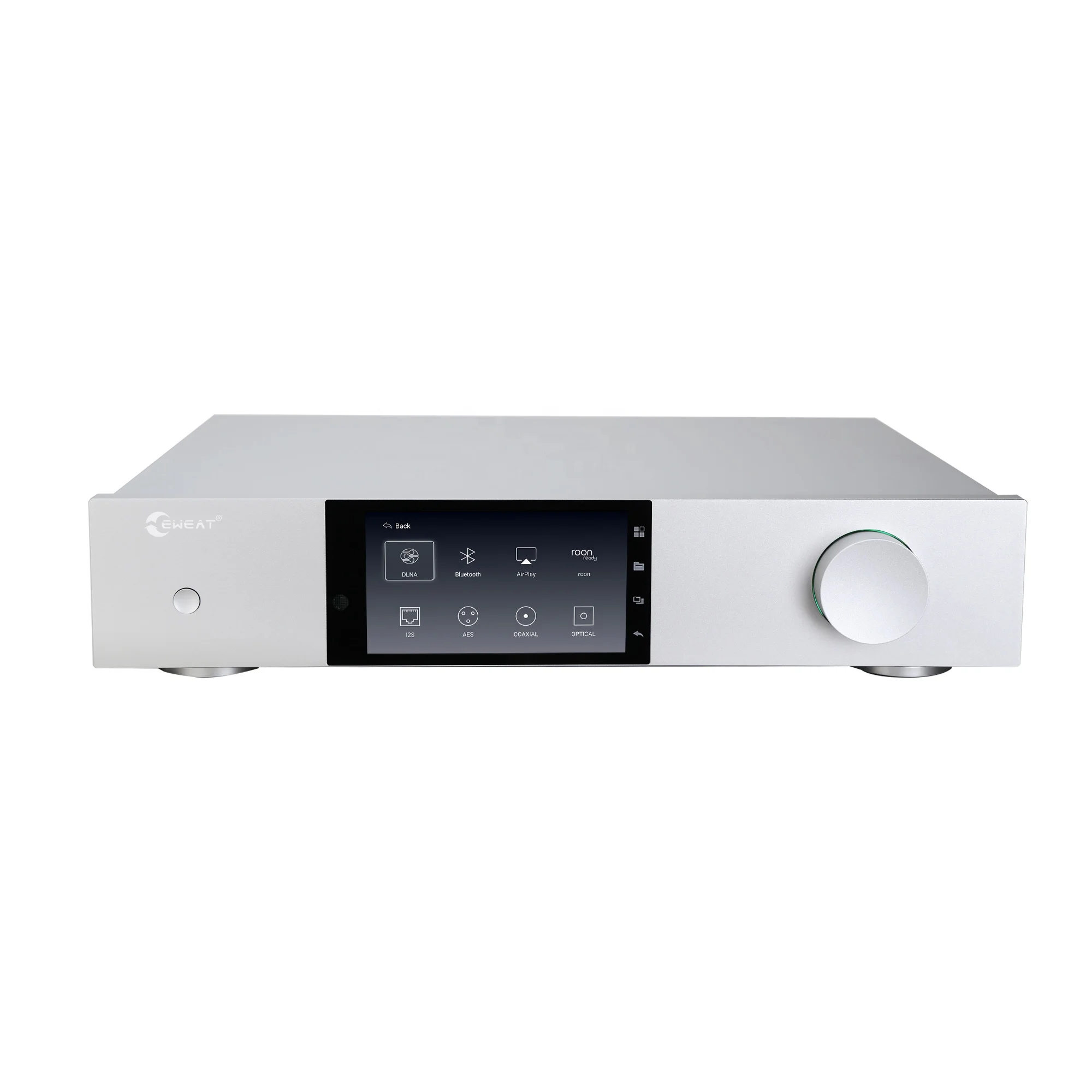 Eweat DMP50 Stereo Network Streamer Player DAC High Resolution Wireless Audio Music Streaming Devices with WiFi (Grey)