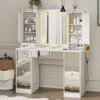 Coiffeuse miroir colorée