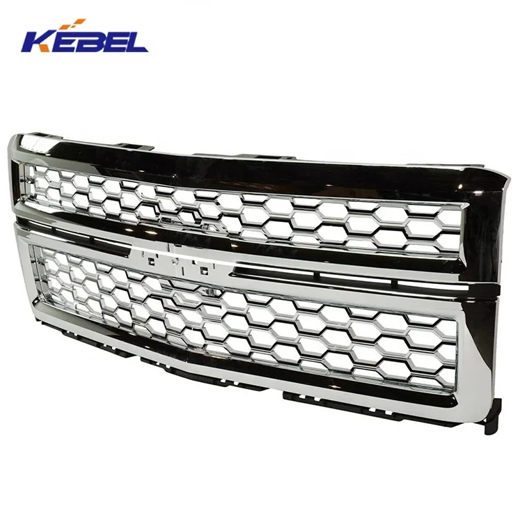 High Guarantee Chromed Grille OEM 23259624 Car Grills for Chevrolet Silverado 1500 2014 2015 2016 2017 2018
