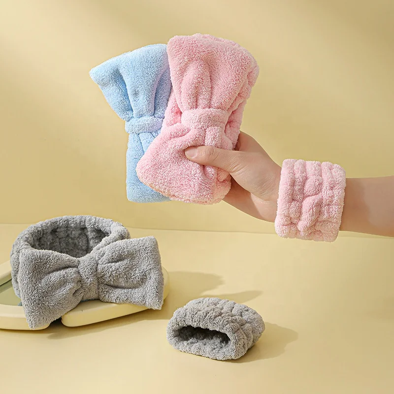 Индивидуальная эластичная повязка на голову для макияжа принцессы для спа для мытья лица Женская повязка для волос для спа повязка на голову с бантом эластичная повязка на голову