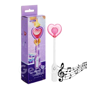 Hot Selling Audio Singing Lollipop Hawthorn Fruit Flavor Unique Lover Gift Recordable Music Lollipop Candy