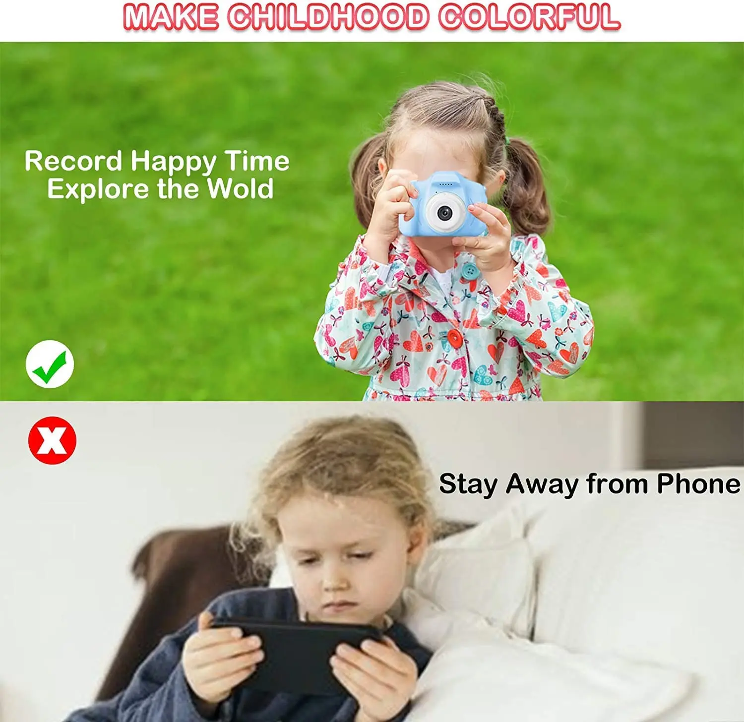 1080P HD 2 дюймов экран принтом «камера» для детей игрушки мальчиков и девочек Рождественский подарок на день рождения цифровая видеокамера мини воспроизводить видео