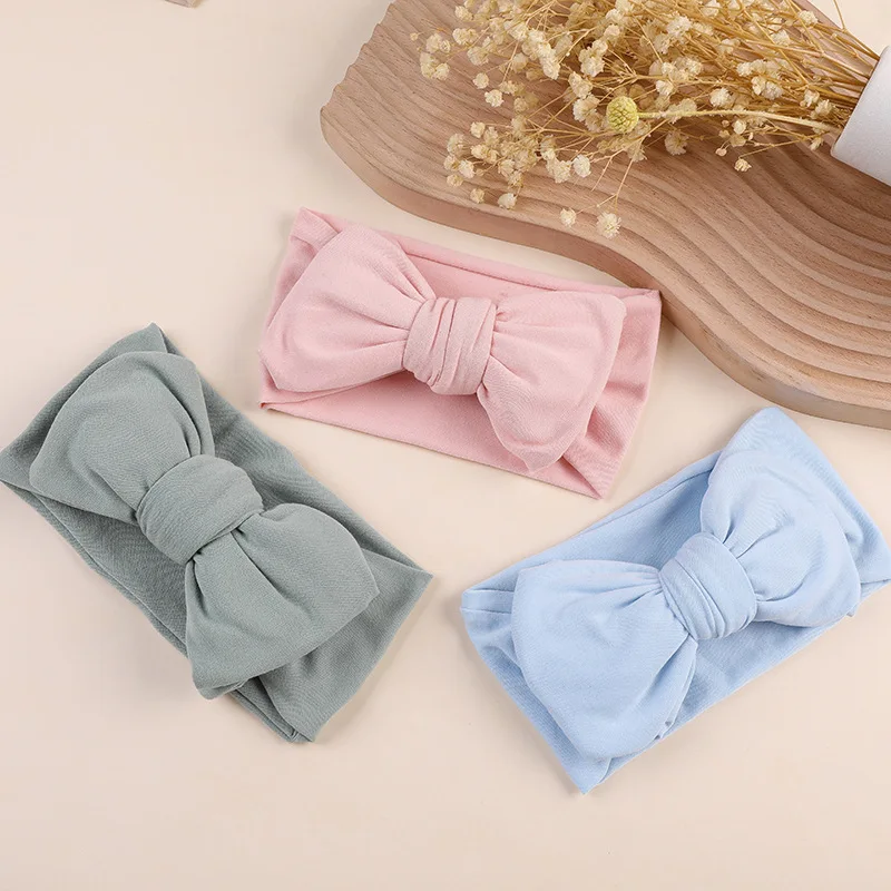 Solid Color Milk Silk Baby Headband Baby Hair Accessories Headwear