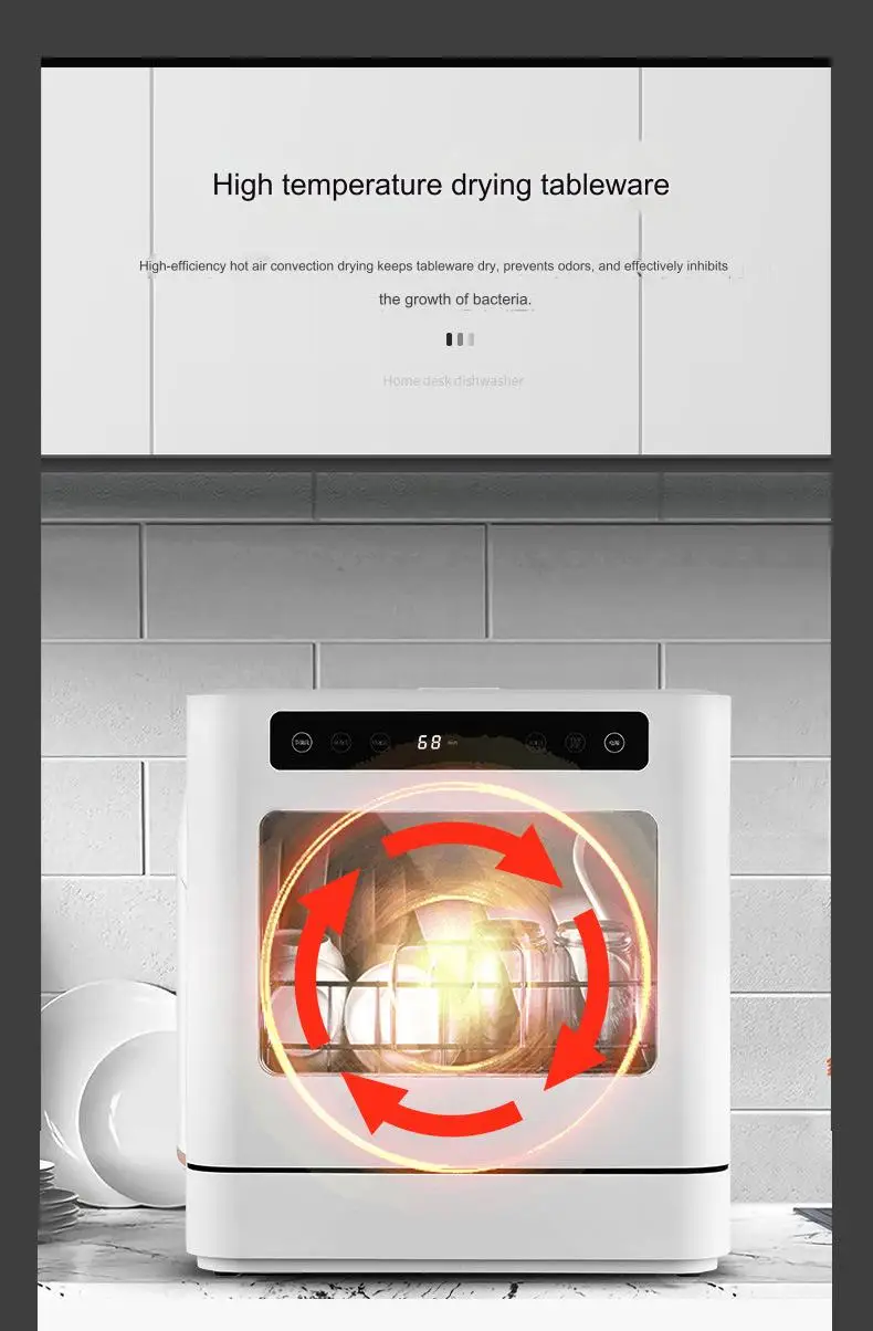 Cheap Price Electric Countertop Mini Smart Dishwasher Fully Automatic