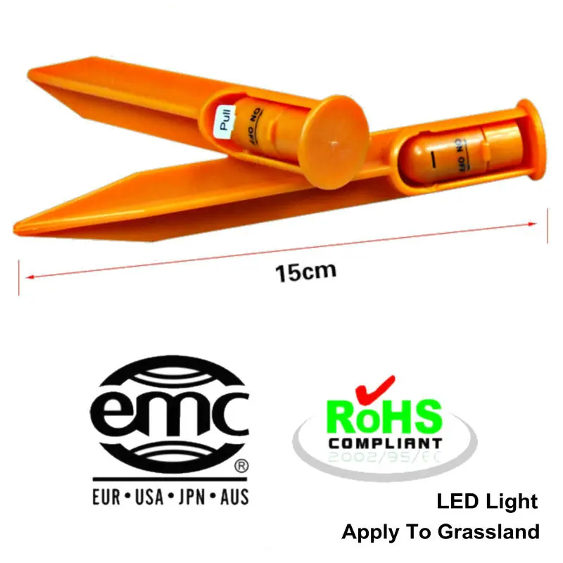 TPG0311 LED Light in Dark Stakes PP Plastic Camping Tent Peg