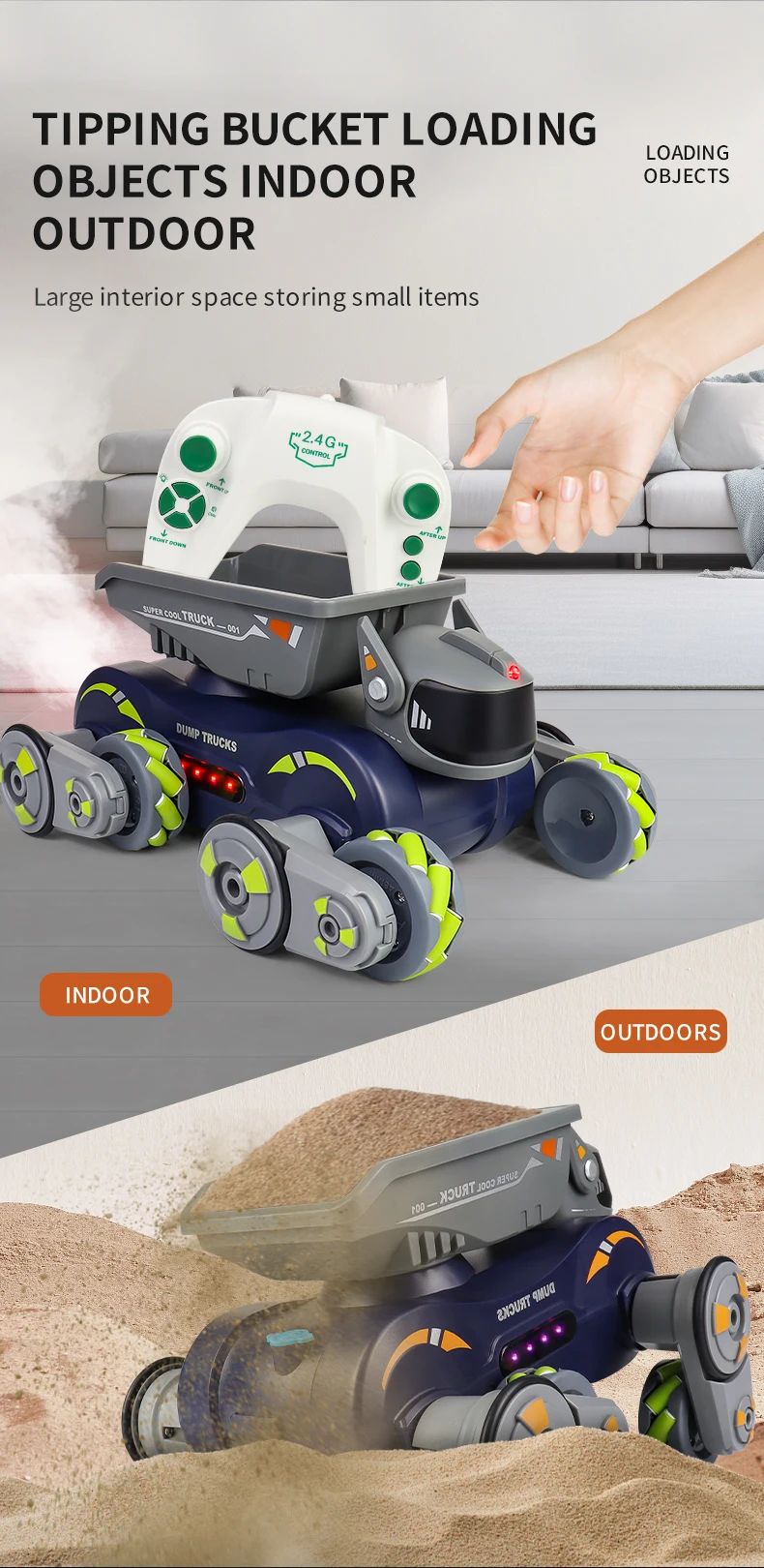 Toys Stunt Cars De Juguete Two-in-one Transport Goods and Fight Water Bombs Smart Dog Rc Robot Car