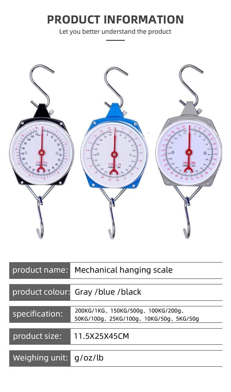 5kg 10kg 15kg 20kg Mechanical Speedometer Dial Spring Scale With