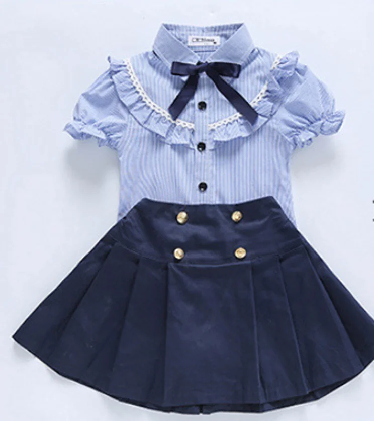 Kindergarten Summer School Uniform Navy Blue Fashion Student Spring