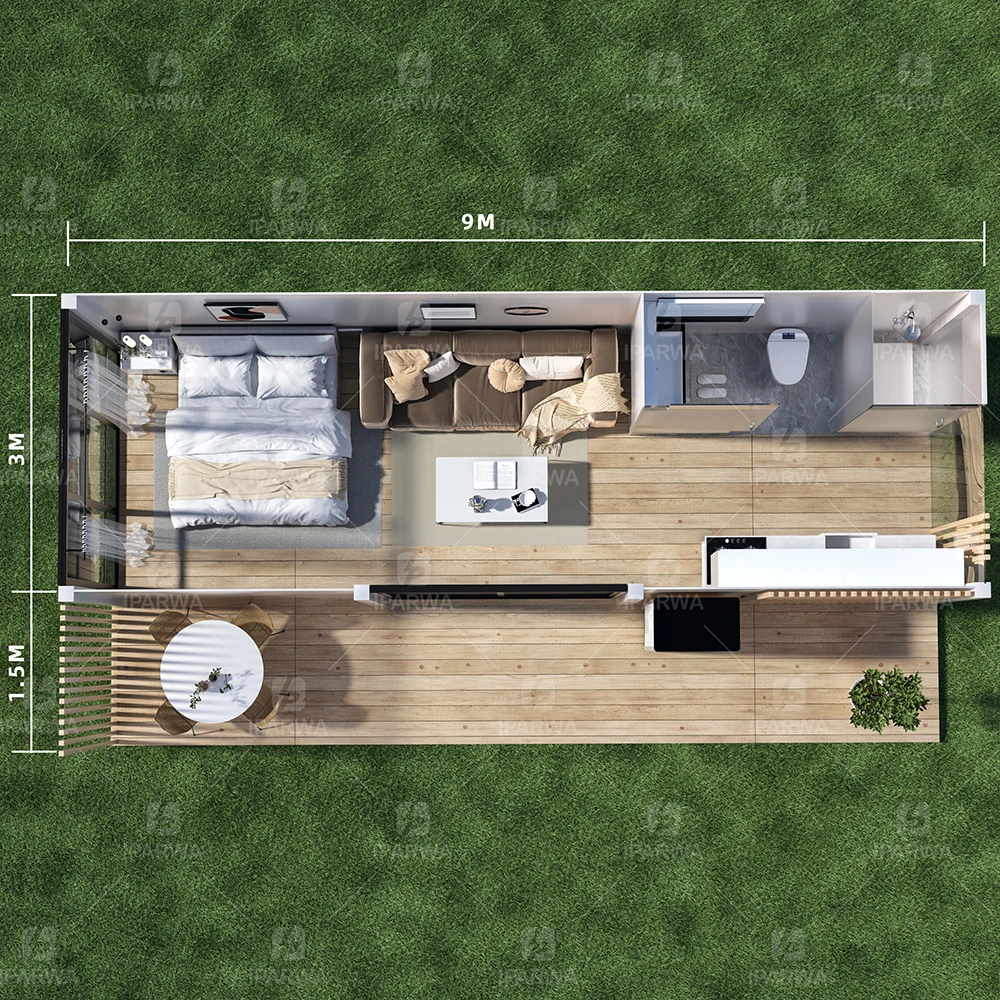 Wholesale Custom Modern Prefabricated Container Houses Luxury Villa Prefab Homes Low Cost Steel Roof for Paraguay Market