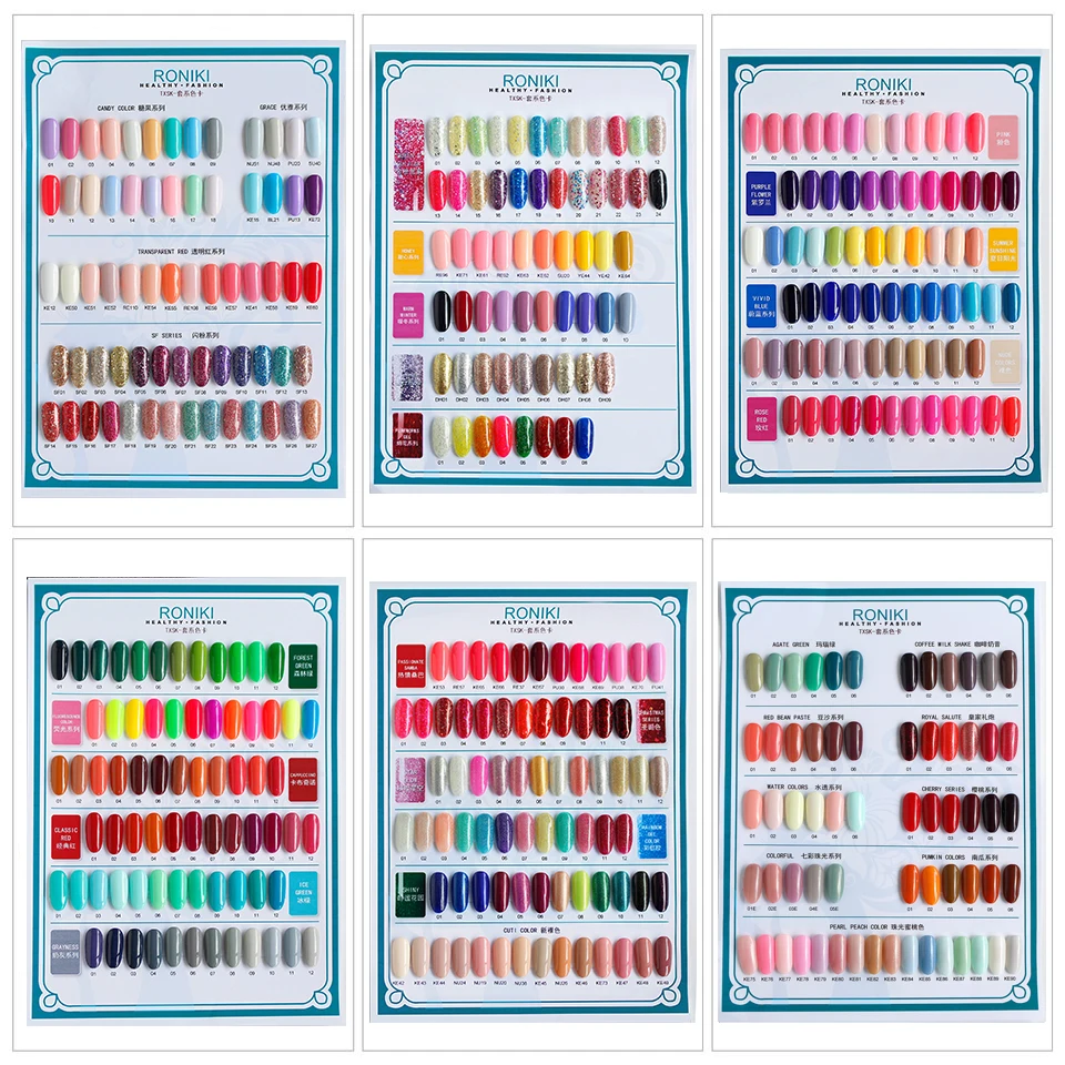 Roniki 308 Colors Professional Nail Supplies Soak Off Gel Polish Custom