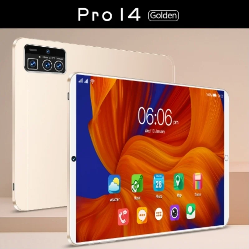 10.1 Inch 4G Android Tablet PC Pro with 12GB RAM, 512GB Storage