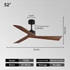52INCH-Black + Walnut