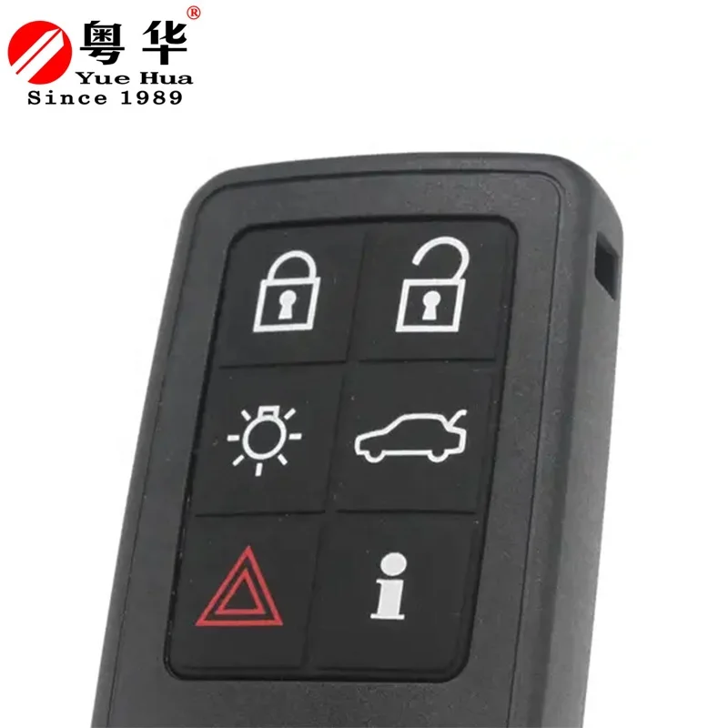 6 Buttons Flip Folding Remote Car Smart Key Fob Cover Case Shell Replacement for Volvo XC60 XC40 S90 V40 XC70 V70 S40 V50