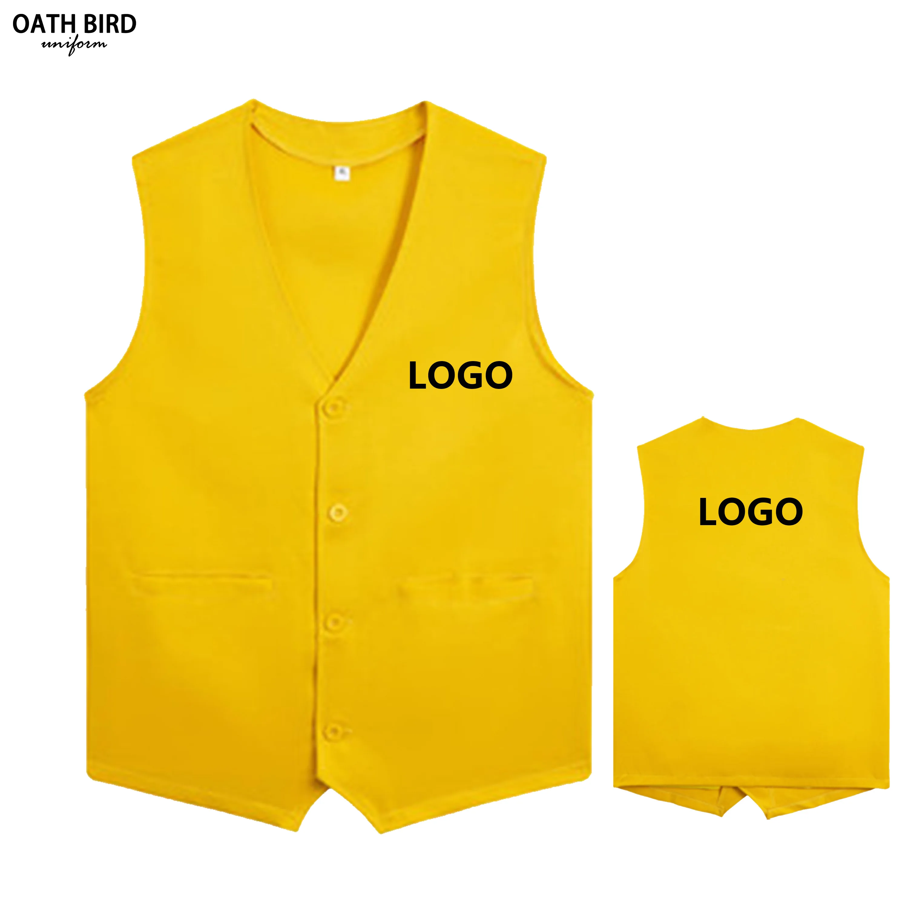 Customized Logo Polyester Work Volunteer Vest - 10000 Available