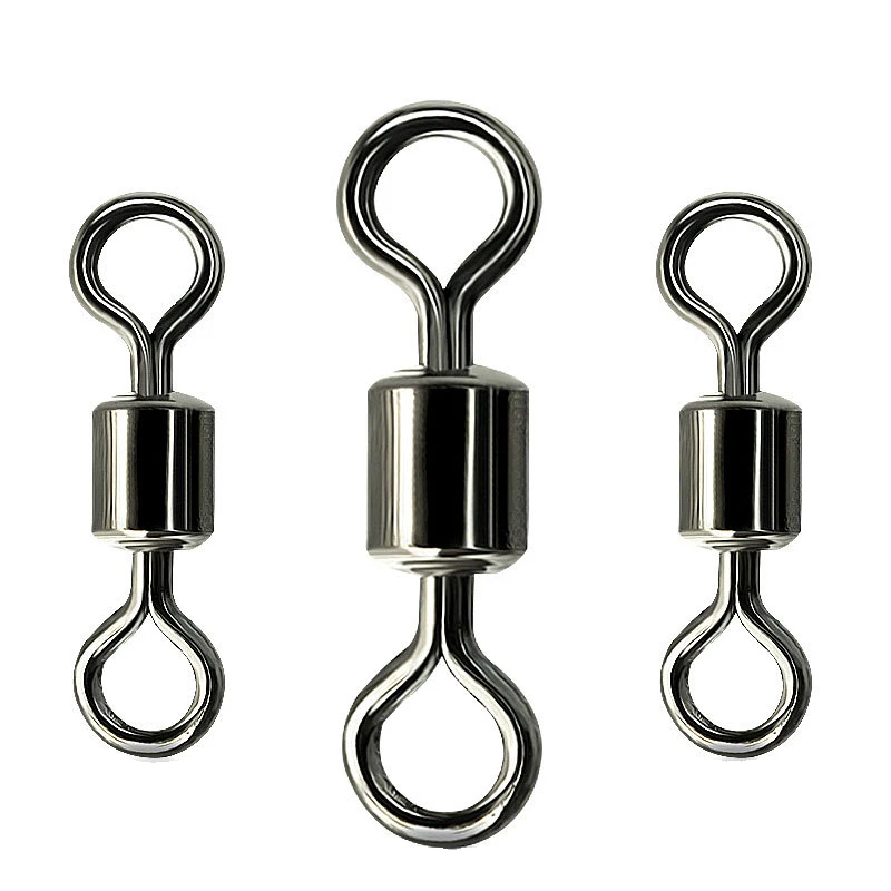 Bag of 200pcs Stainless Steel Fishing Swivels Ball Bearing Swivels Hook Line Connector Fishing Tackle Accessories Bag of 200pcs Stainless Steel Fishing Swivels Ball Bearing Swivels Hook Line Connector Fishing Tackle Accessories
