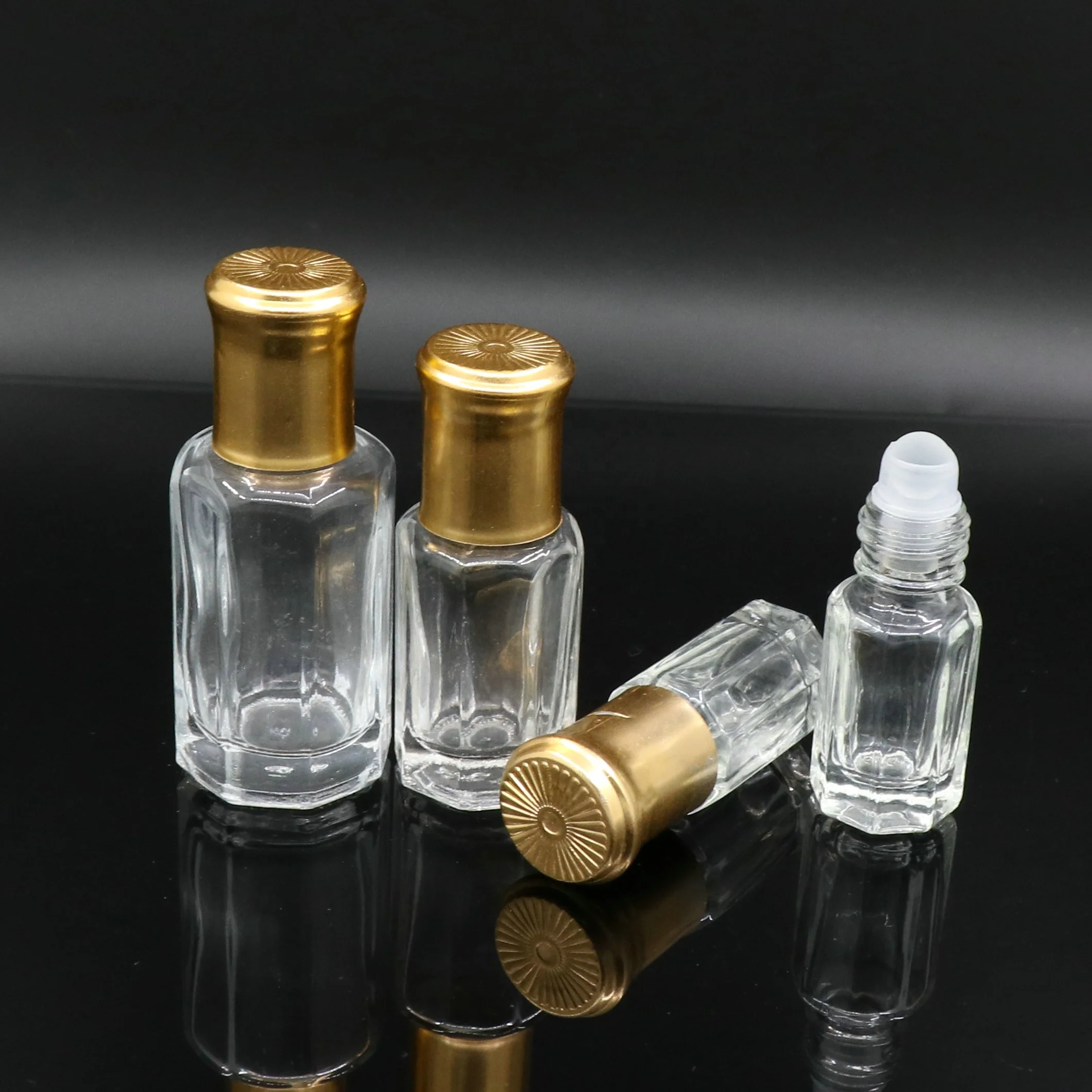 Attar Bottle Perfume Stick Roller 3ml 5ml 6ml 8ml 10ml 12ml Glass