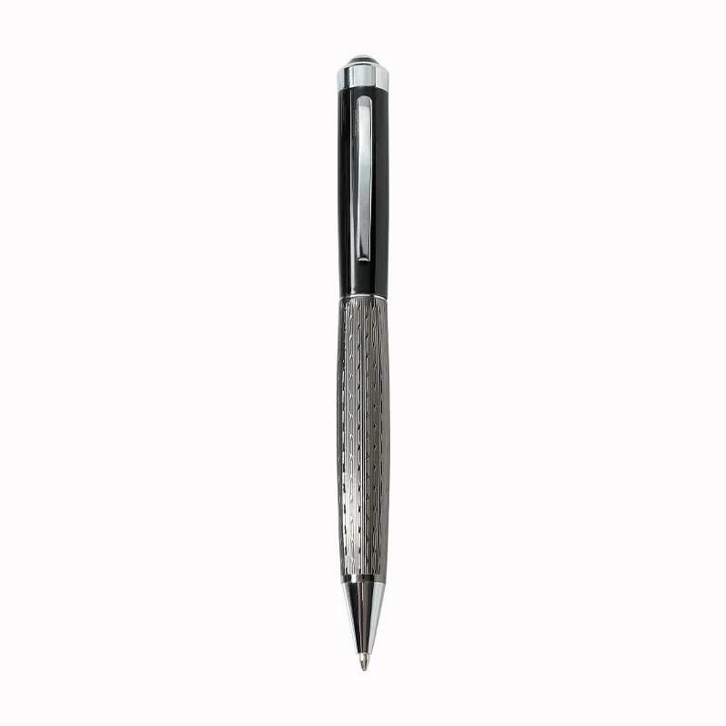 2025 Bronze Embossed Carved Pattern Copper Retro Rotring Brass logo Customized Heavy Metal Ball Pens Good Gift Action Ball Pen