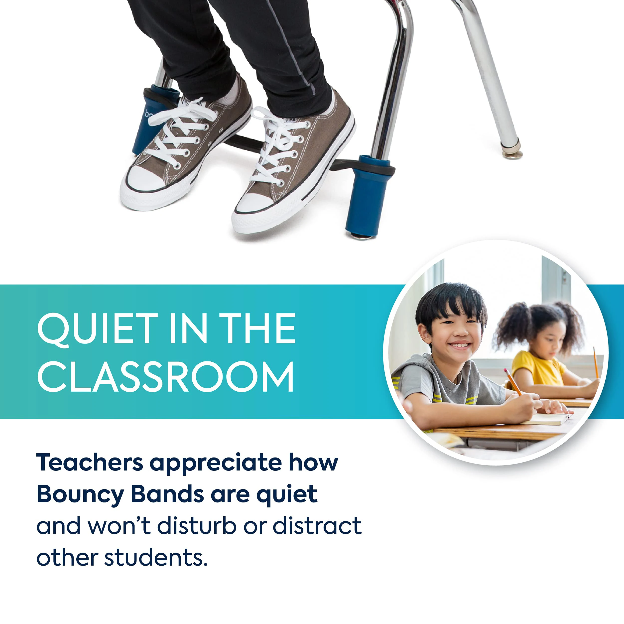 Sensory Adhds Bouncy Stretchy Resistance Fidget Bands Toy Chair Bands